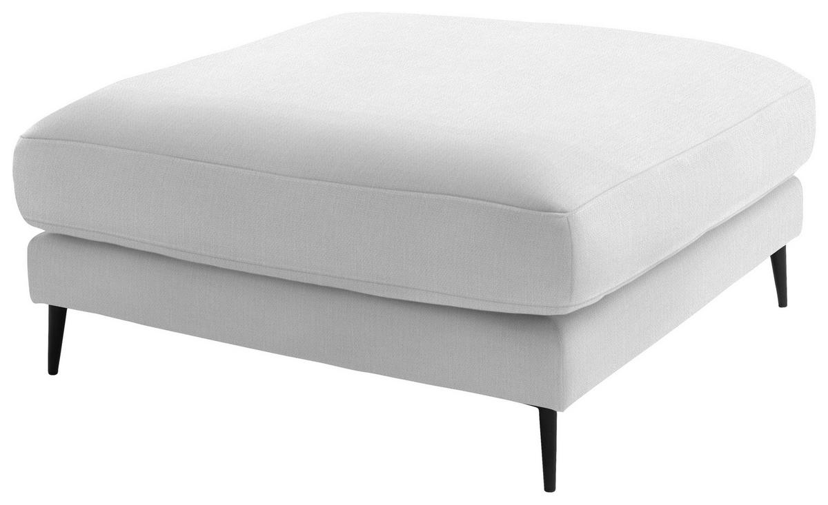 ECKSOFA in Flachgewebe Creme  - Creme/Schwarz, Design, Textil/Metall (177/253cm) - Dieter Knoll