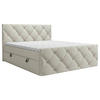 BOXBETT 180/200 cm  in Creme  - Creme/Schwarz, KONVENTIONELL, Kunststoff/Textil (180/200cm) - Carryhome