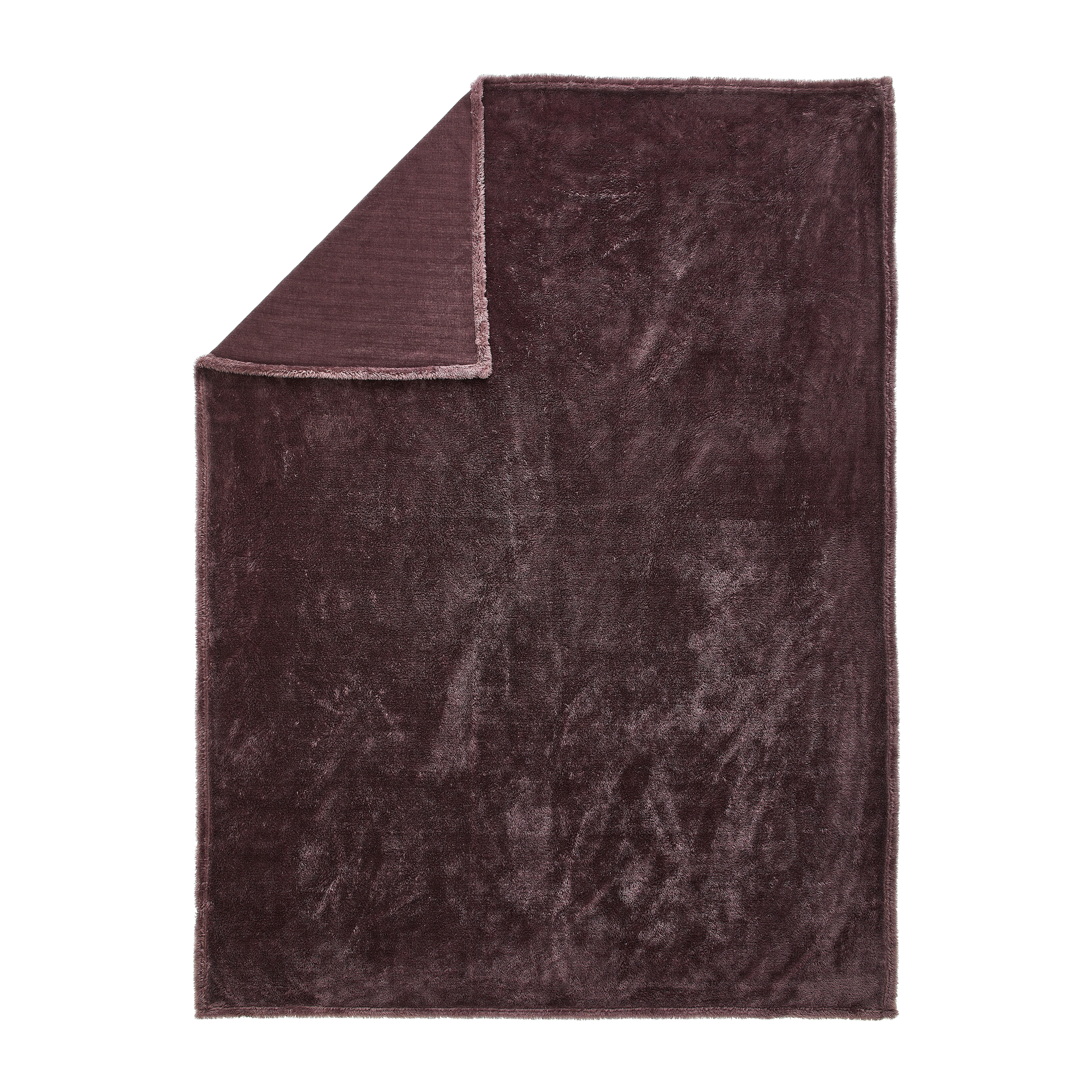 FELLDECKE Moraine 150/200 cm  - Beere, KONVENTIONELL, Textil (150/200cm) - Novel