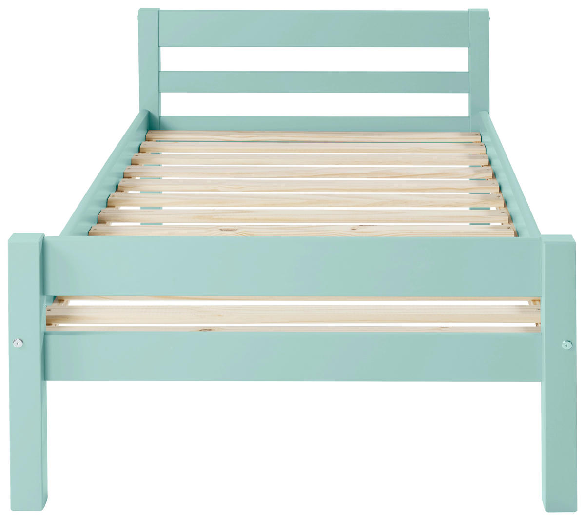 BETT 90/200 cm  in Türkis  - Taupe/Türkis, LIFESTYLE, Holz (90/200cm) - P & B
