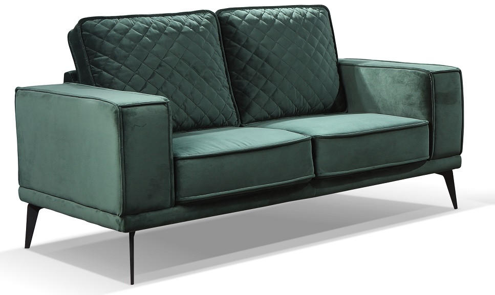 DVOSJED drvo, metal, tekstil  tamno zelena    - tamno zelena/crna, Trend, drvo/metal (152/84/88cm) - Xora