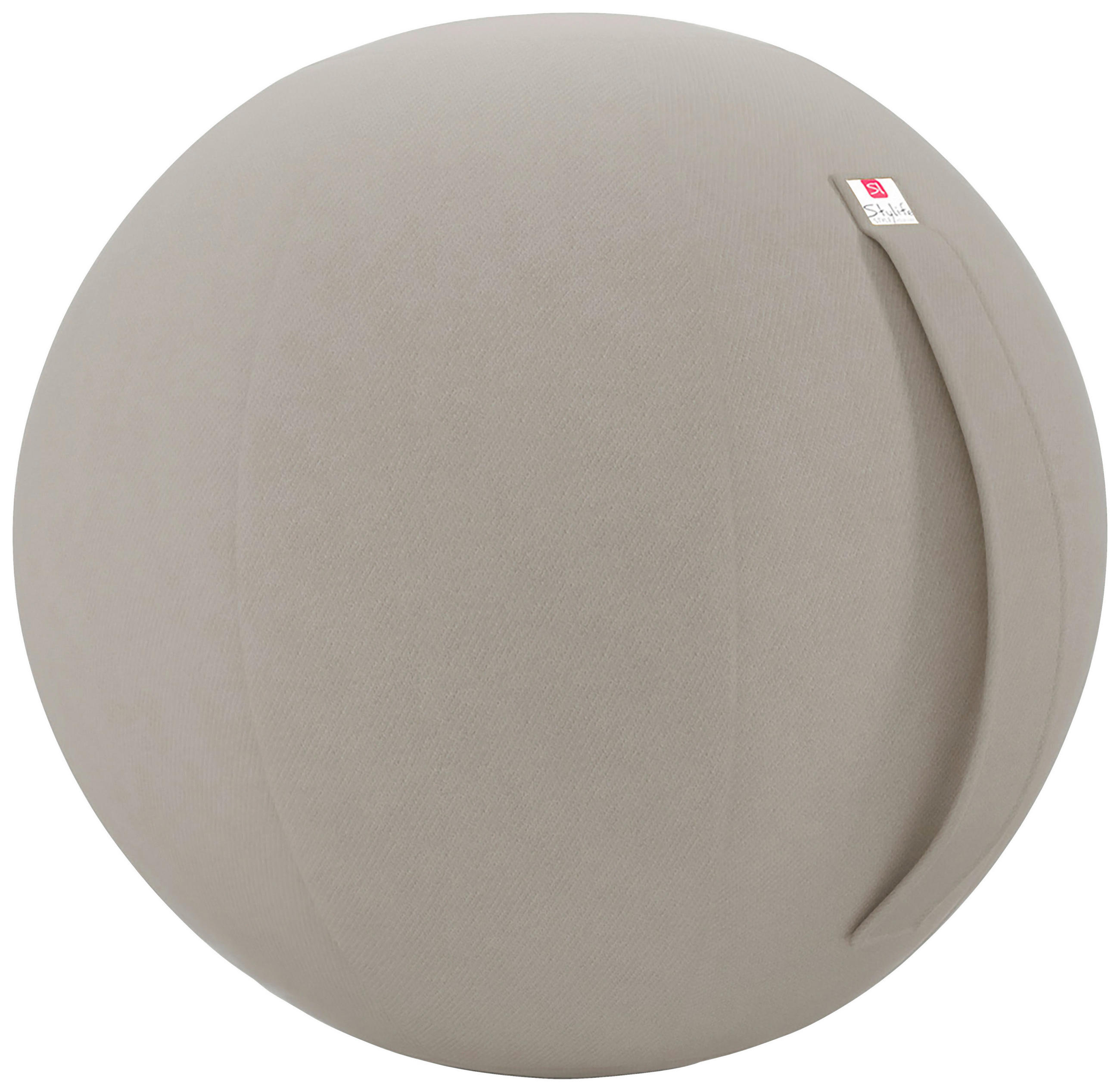 SITZBALL Webstoff  - Beige, Design, Textil (65cm) - Stylife