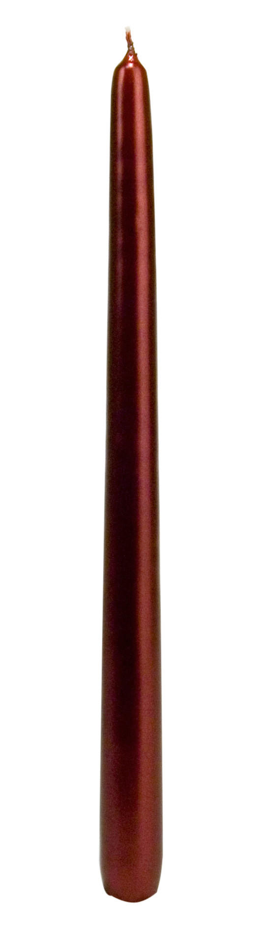 KÓNICKÁ SVÍČKA - bordeaux, Basics, přírodní materiály (2.2/29/2.2cm)