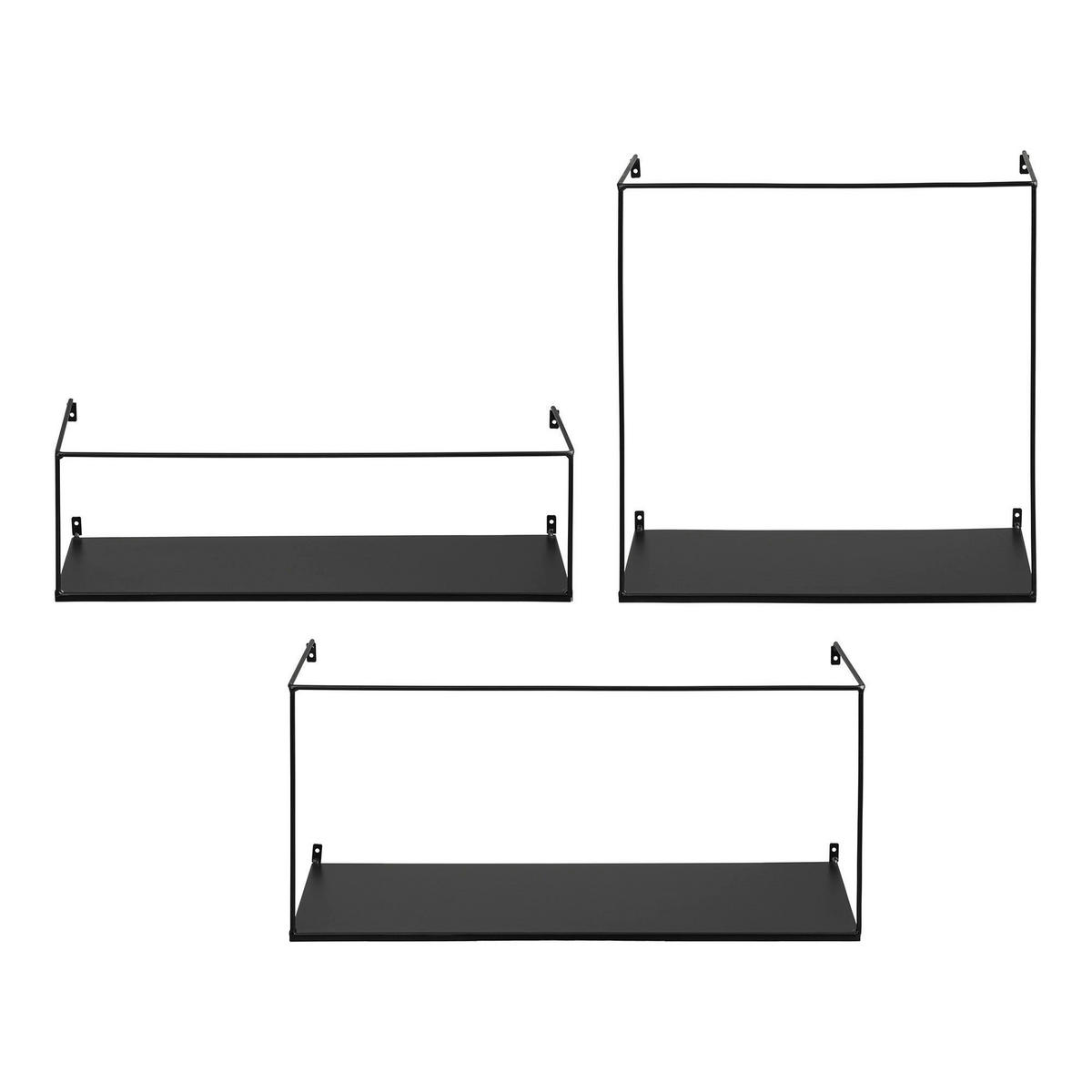 WANDREGALSET  - Schwarz, Basics, Metall