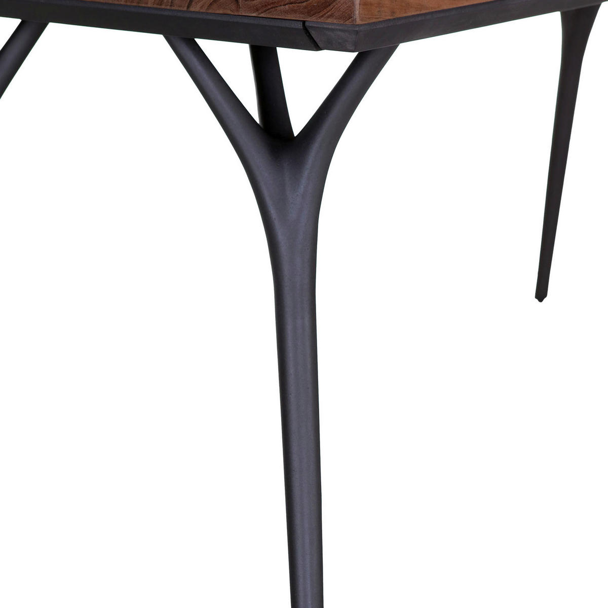 ESSTISCH 180/90/77 cm Echtholz  Holz rechteckig Akaziefarben  - Anthrazit/Akaziefarben, ROMANTIK / LANDHAUS, Holz/Metall (180/90/77cm) - Landscape