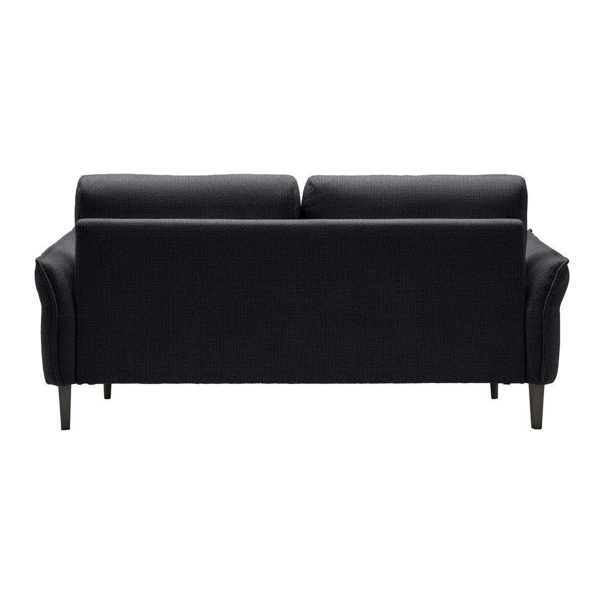 3-SITS SOFFA i vävt tyg svart  - svart/cremefärgad, Modern, trä/textil (183/85/92cm) - MID.YOU