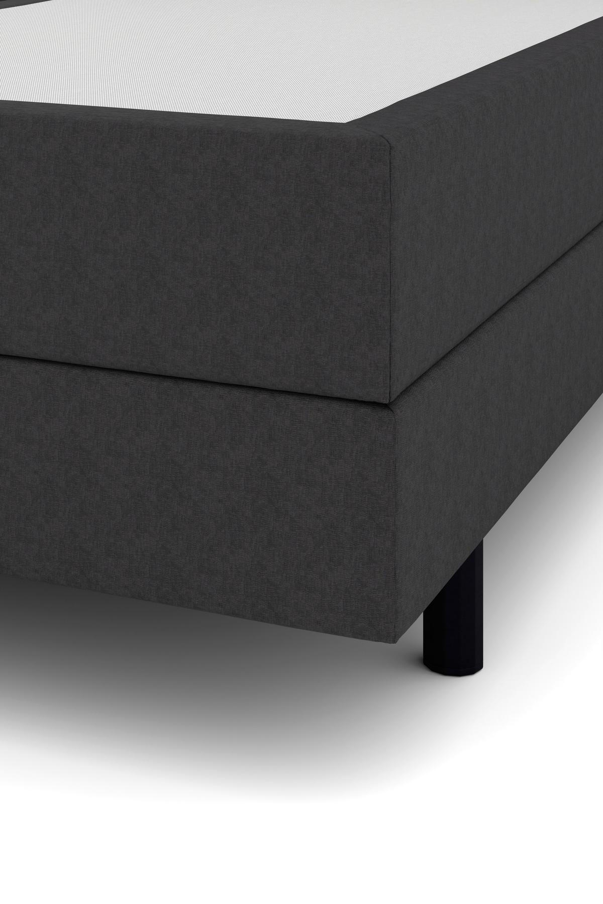 BOXSPRINGBETT 200/200 cm  in Anthrazit  - Anthrazit/Schwarz, KONVENTIONELL, Holzwerkstoff/Kunststoff (200/200cm) - Musterring