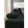 ECKSOFA in Chenille Schwarz  - Chromfarben/Schwarz, Design, Textil (301/207cm) - Xora