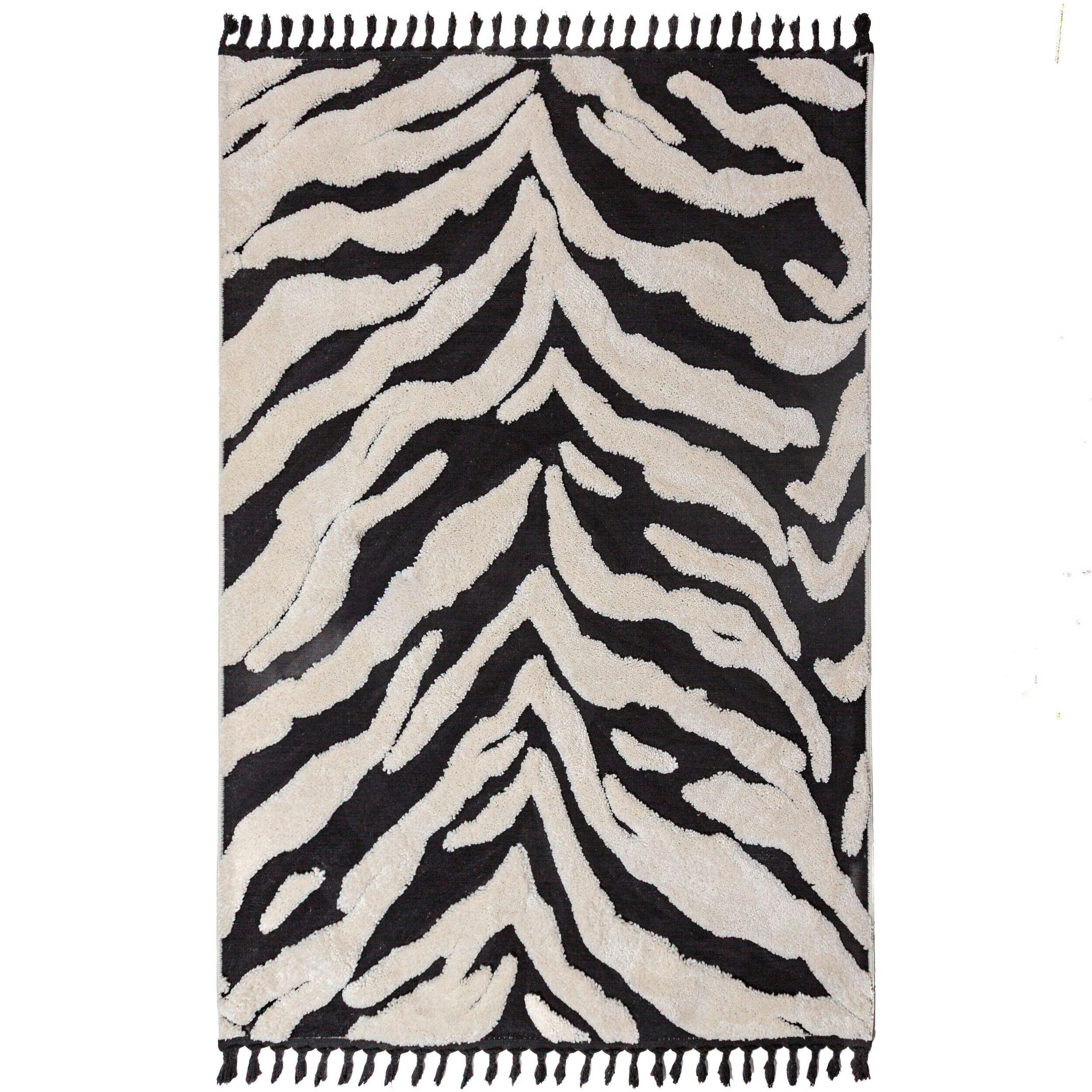 Flair Rugs KOBEREC S VYSOKÝM VLASEM, 160/230 cm černá