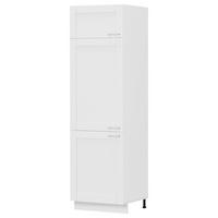 GESCHIRRSCHRANK 60/207/57 cm  in Weiss  - Weiss/Silberfarben, Trend, Holzwerkstoff/Kunststoff (60/207/57cm) - MID.YOU