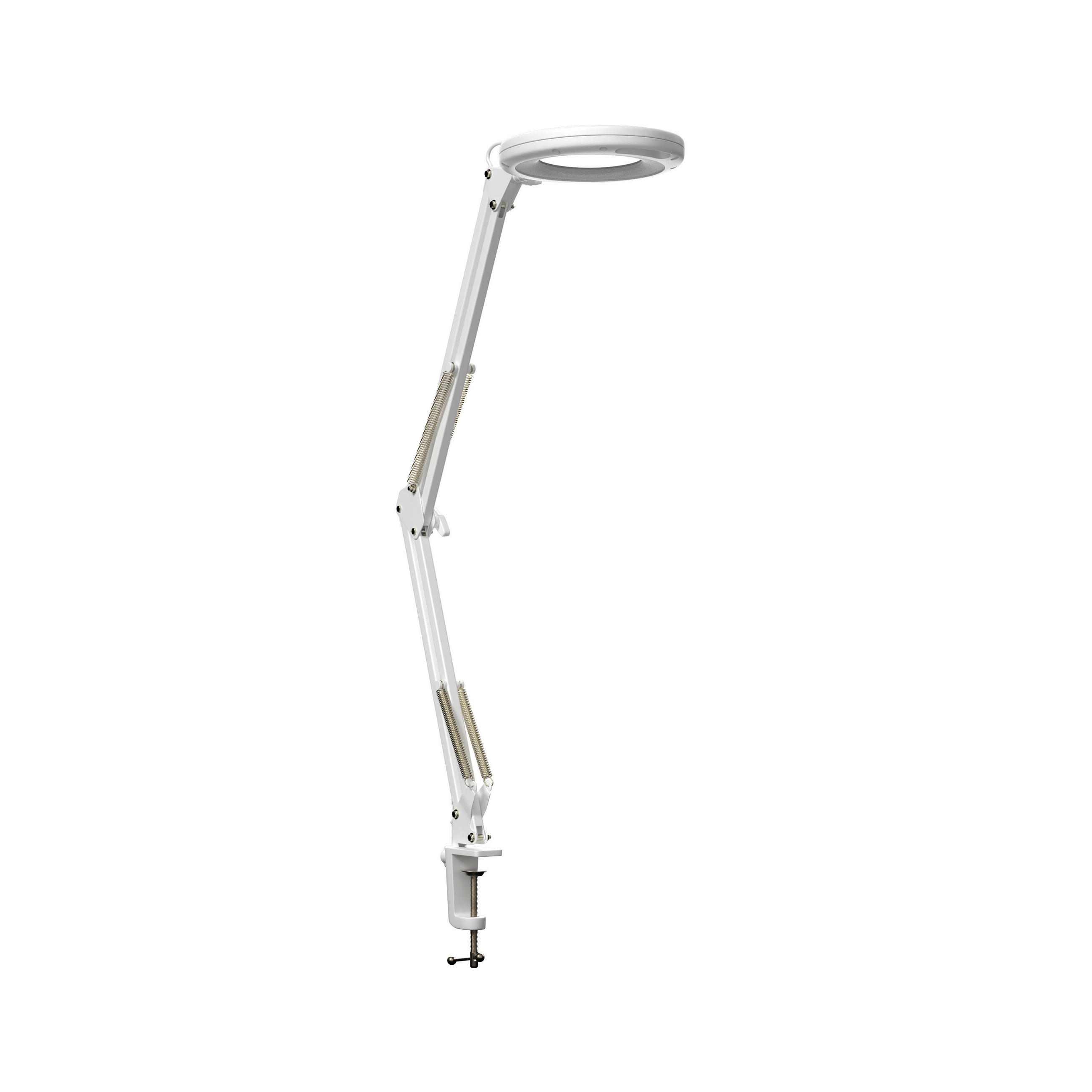 LAMPA NA PSACÍ STŮL, 60/15,8/33 cm - bílá, Basics, kov/plast (60/15,8/33cm) - Novel