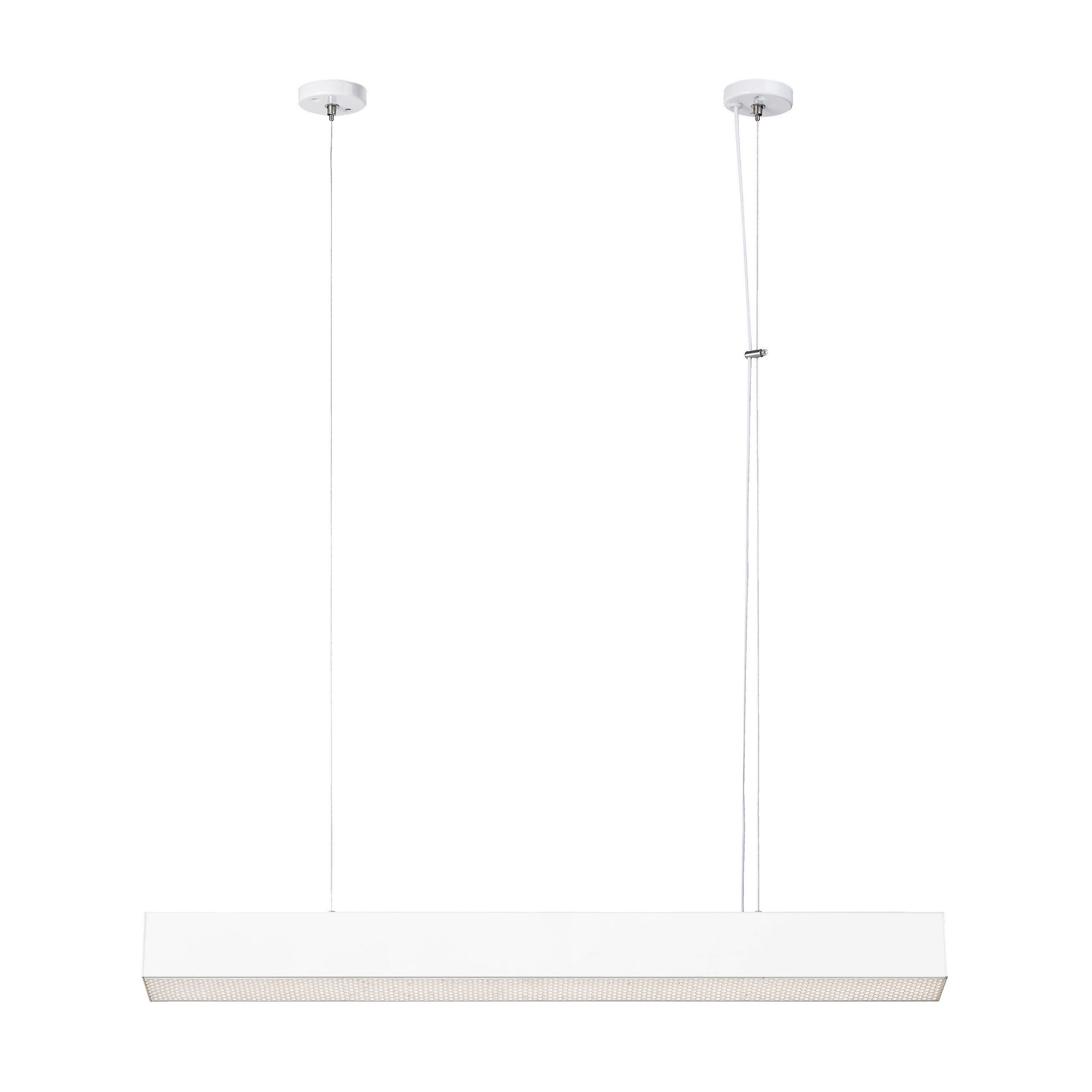 LED-HÄNGELEUCHTE Mira  120/80/6 cm  - Weiß, Design, Metall (120/80/6cm)