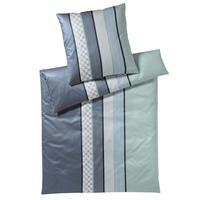 BETTWÄSCHE 3-teilig Cornflower Stripes Makosatin 140/200 cm  - Grün, Design, Textil (140/200cm) - Joop!