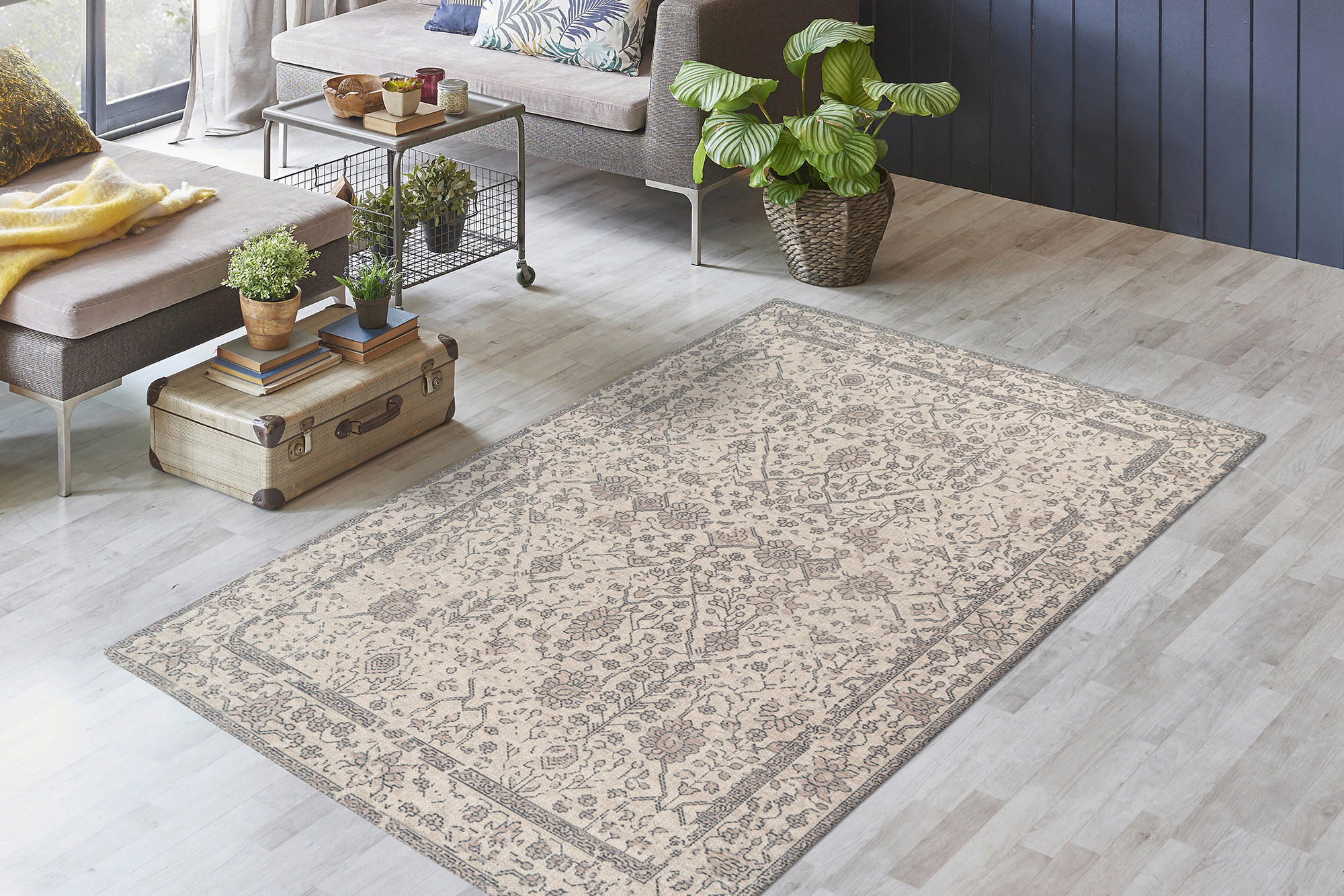 TEPPICH 120/170 cm Perry 125 Creme Creme  - Creme, KONVENTIONELL, Textil (120/170cm)