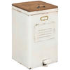 ABFALLEIMER 51.2 l  Holz, Metall  - Naturfarben/Weiß, KONVENTIONELL, Holz/Metall (35/63/45.5cm) - Livetastic