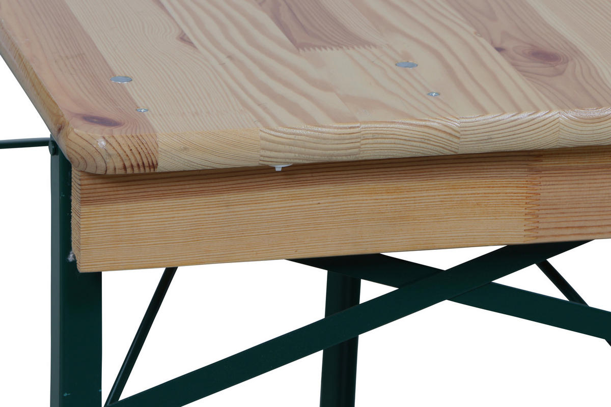 BIERTISCHGARNITUR - Beige/Grün, Basics, Holz/Metall (50/110cm)