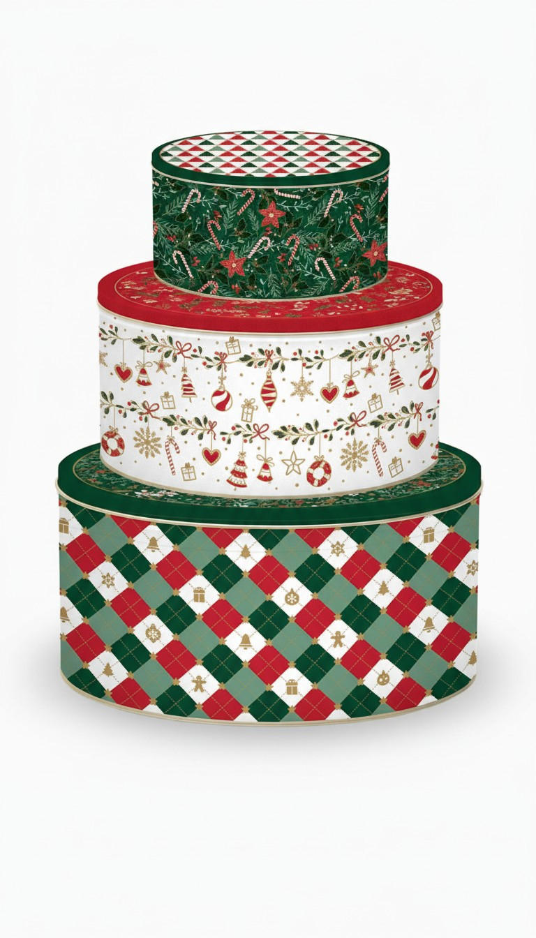 Pozzi AND Easy Life Keksdosenset Fancy Christmas 20x8.5x20 cm