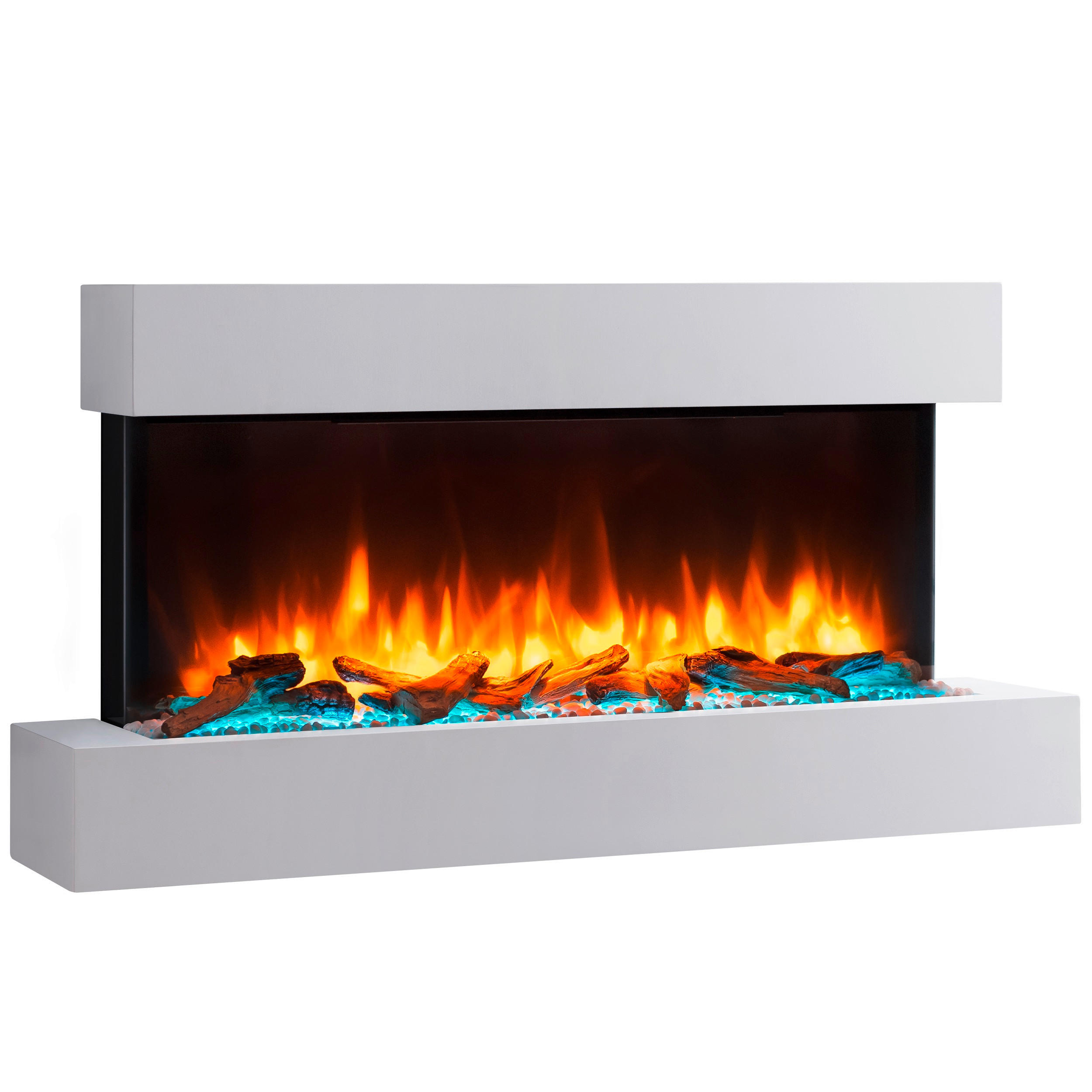 ELEKTROKAMIN - Weiß, Basics, Holzwerkstoff/Metall (110/57/25cm)