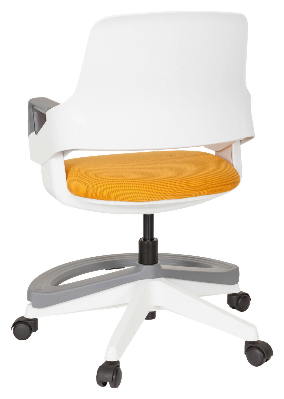JUGENDDREHSTUHL Orange  - Weiß/Orange, Basics, Kunststoff (53/80-93/60cm) - MID.YOU