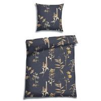 BETTWÄSCHE 2-teilig Satin 135/200 cm  - Dunkelblau, Basics, Textil (135/200cm) - Florella
