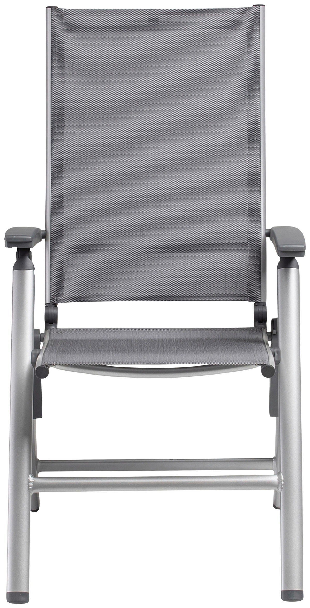 KLAPPSESSEL Netzbespannung Anthrazit, Silberfarben  - Anthrazit/Silberfarben, Basics, Textil/Metall (70/114/62cm) - Kettler