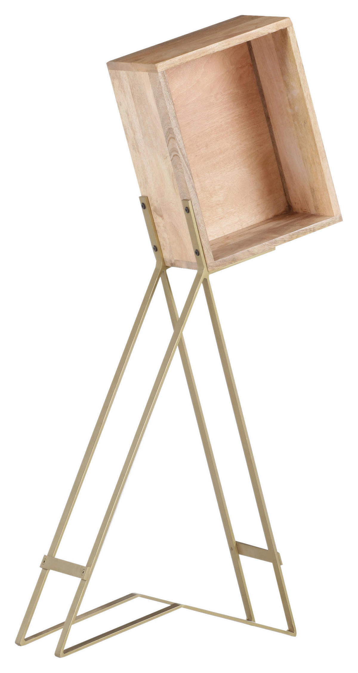 Etajeră,  - bej, Design, lemn - Ambia Home