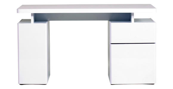 SCHREIBTISCH 140/55/76 cm in Weiß - Weiß, KONVENTIONELL, Holzwerkstoff (140/55/76cm) - Venda