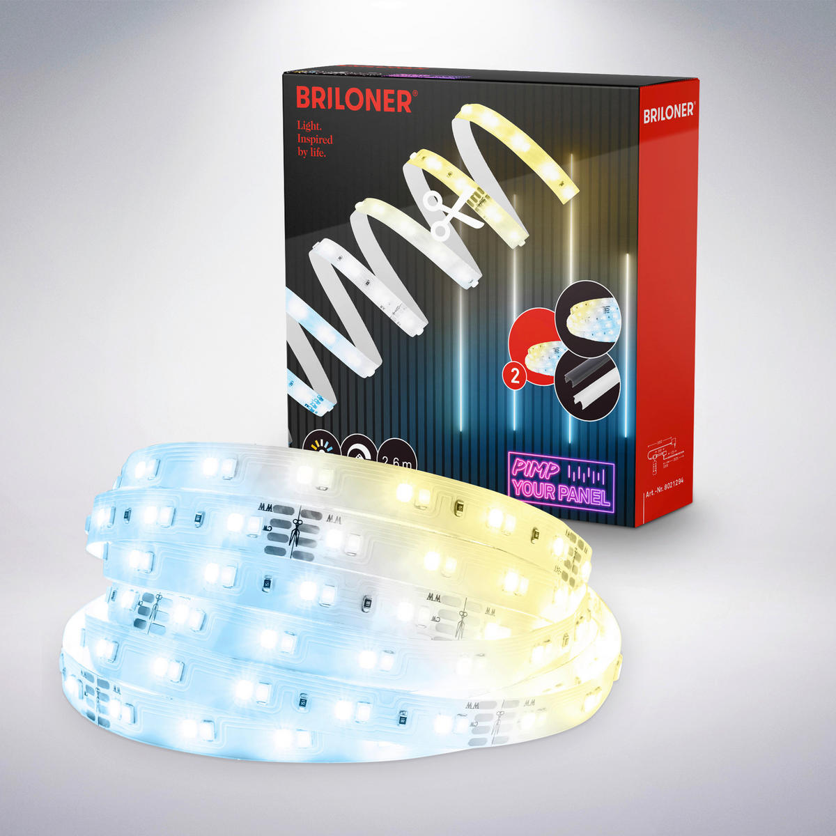 LED-TRAK  Pimp Your Panel Erweiterung /max 1300 lm (500 lm/m) lm/2700-6500 K// - bela, Basics, umetna masa (260cm)