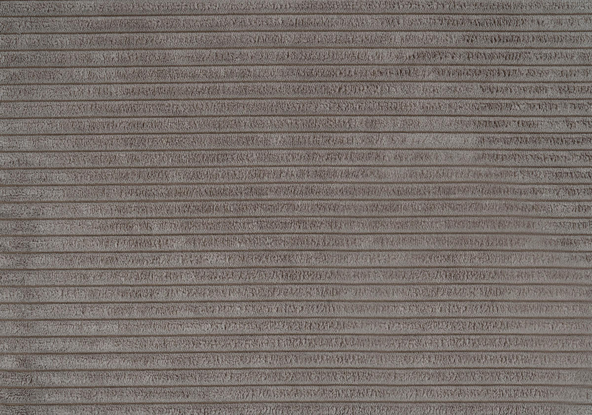 ECKSOFA in Cord Taupe  - Taupe/Schwarz, Konventionell, Textil/Metall (290/178cm) - Sit & More
