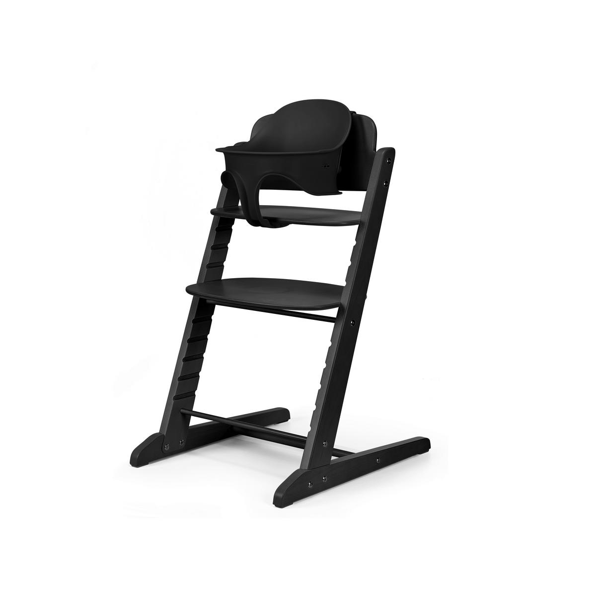 HOCHSTUHL-SET Iris 3 in 1 Schwarz Hochglanz Stunning Black  - Schwarz Hochglanz, Basics, Holz (58/48/84cm) - cybex GOLD