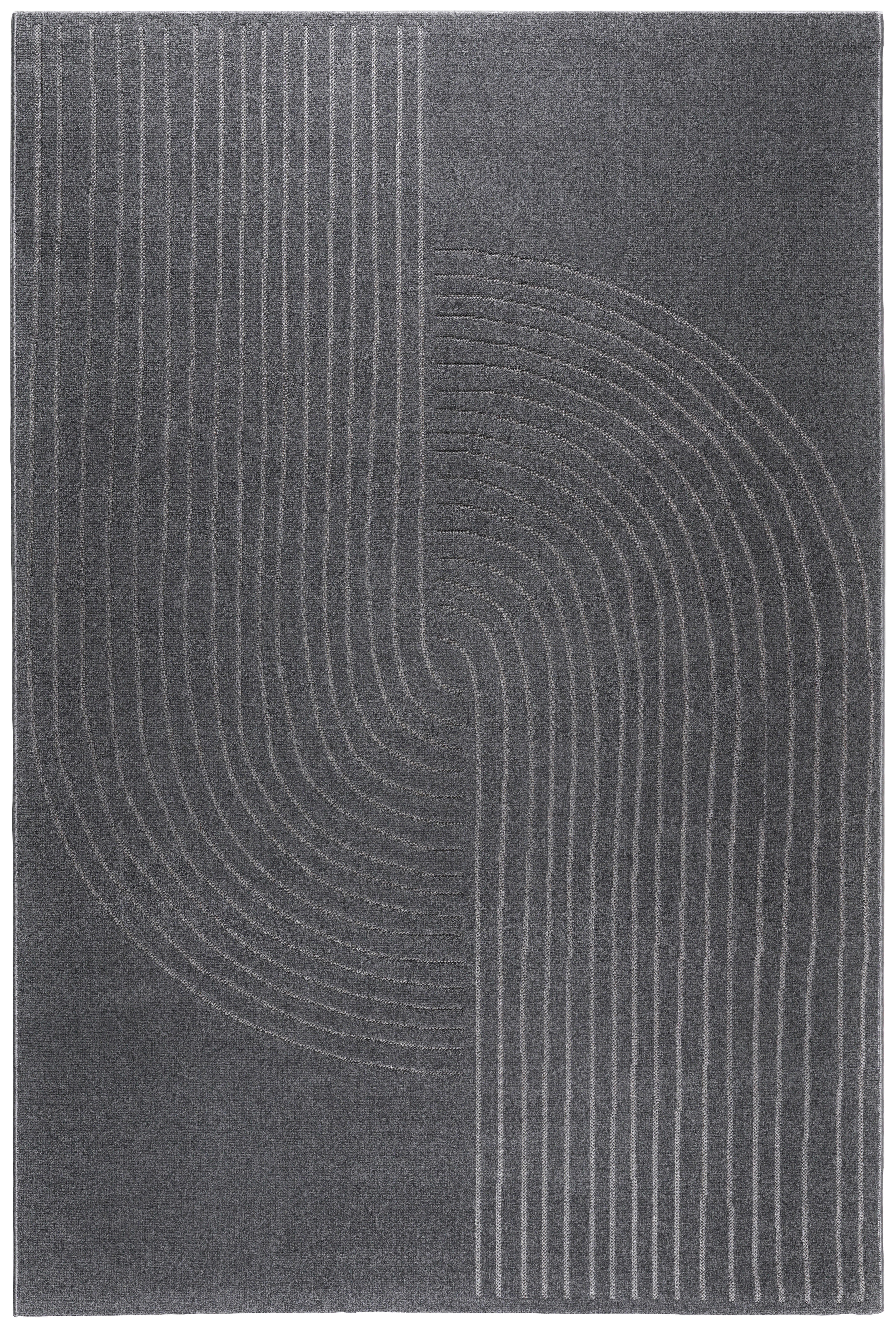 WEBTEPPICH Zen Garden  - Anthrazit, KONVENTIONELL, Textil (120/170cm) - Novel