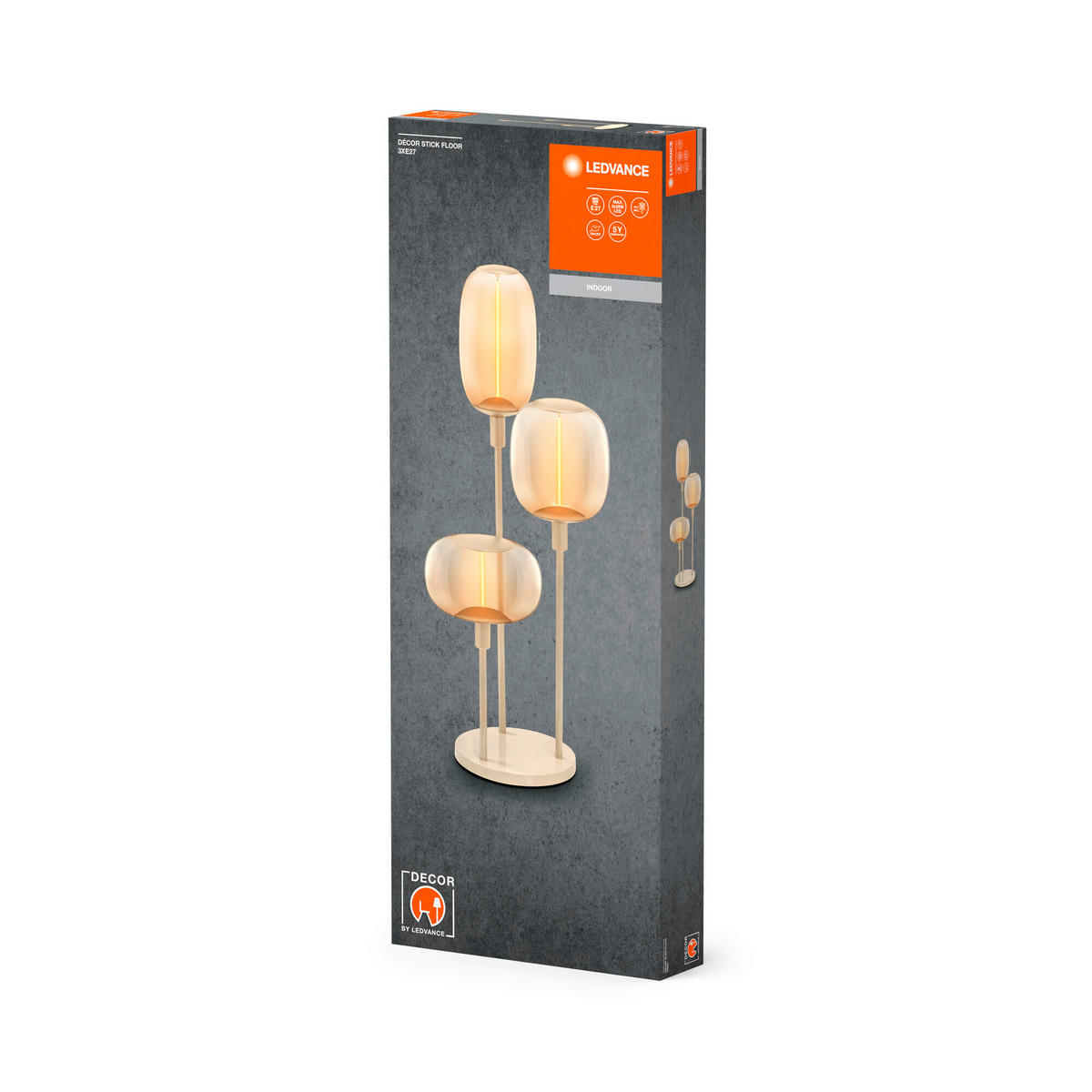 LEUCHTENFUß Decor Stick Floor 32/78 cm   - Beige, Basics, Metall (32/78cm) - Ledvance