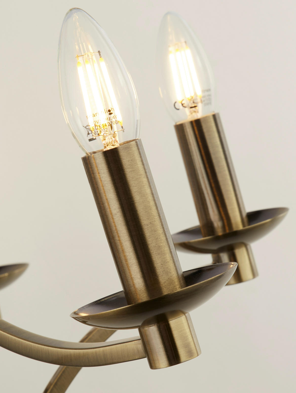 KRONLEUCHTER Ascout 56/150 cm   - Messingfarben, Design, Metall (56/150cm) - Searchlight