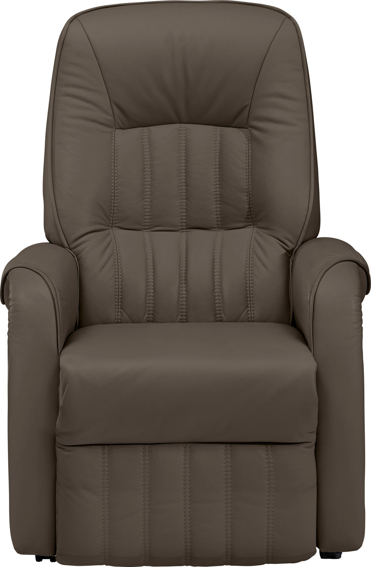 FERNSEHSESSEL  mit Relaxfunktion, Aufstehhilfe Echtleder Dunkelgrau  - Dunkelgrau/Schwarz, KONVENTIONELL, Leder (78/107/93cm) - Himolla