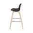 TRESENSTUHL Lederlook Buche furniert Eichefarben, Schwarz - Eichefarben/Schwarz, KONVENTIONELL, Holz/Kunststoff (51/91,5/52cm) - Carryhome