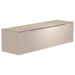 LOWBOARD  in 160/41/45 cm  - Sandfarben/Alufarben, Design, Glas/Holzwerkstoff (160/41/45cm) - Moderano