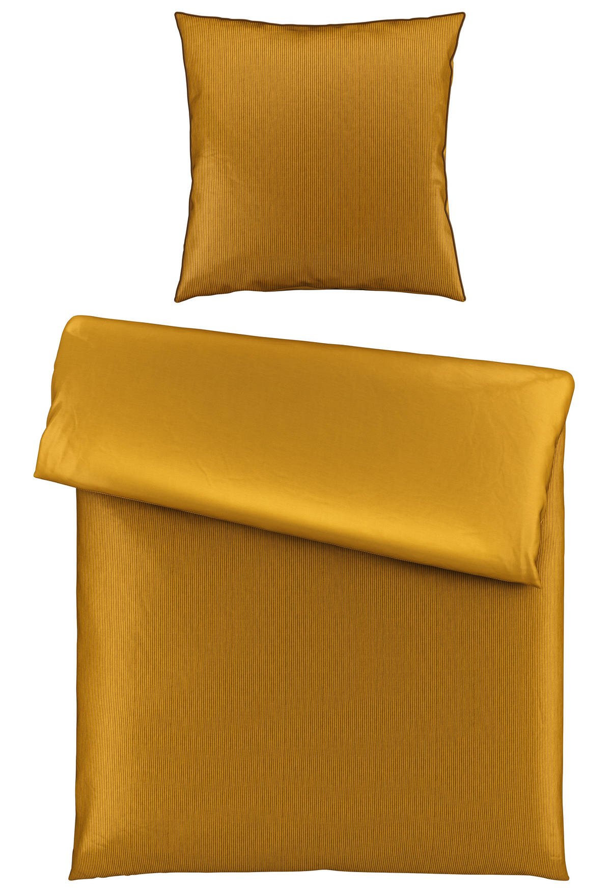 WENDEBETTWÄSCHE Satin 135/200 cm  - Goldfarben, Basics, Textil (135/200cm) - Bio:Vio