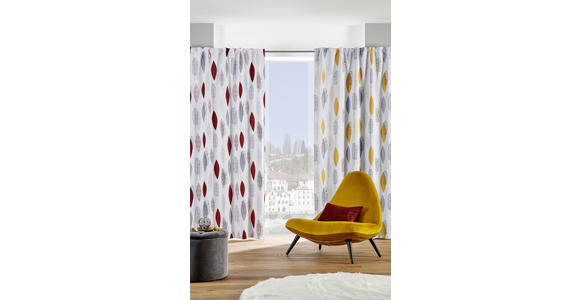 FERTIGVORHANG black-out (lichtundurchlässig) - Gelb/Grau, KONVENTIONELL, Textil (135/245cm) - Esposa