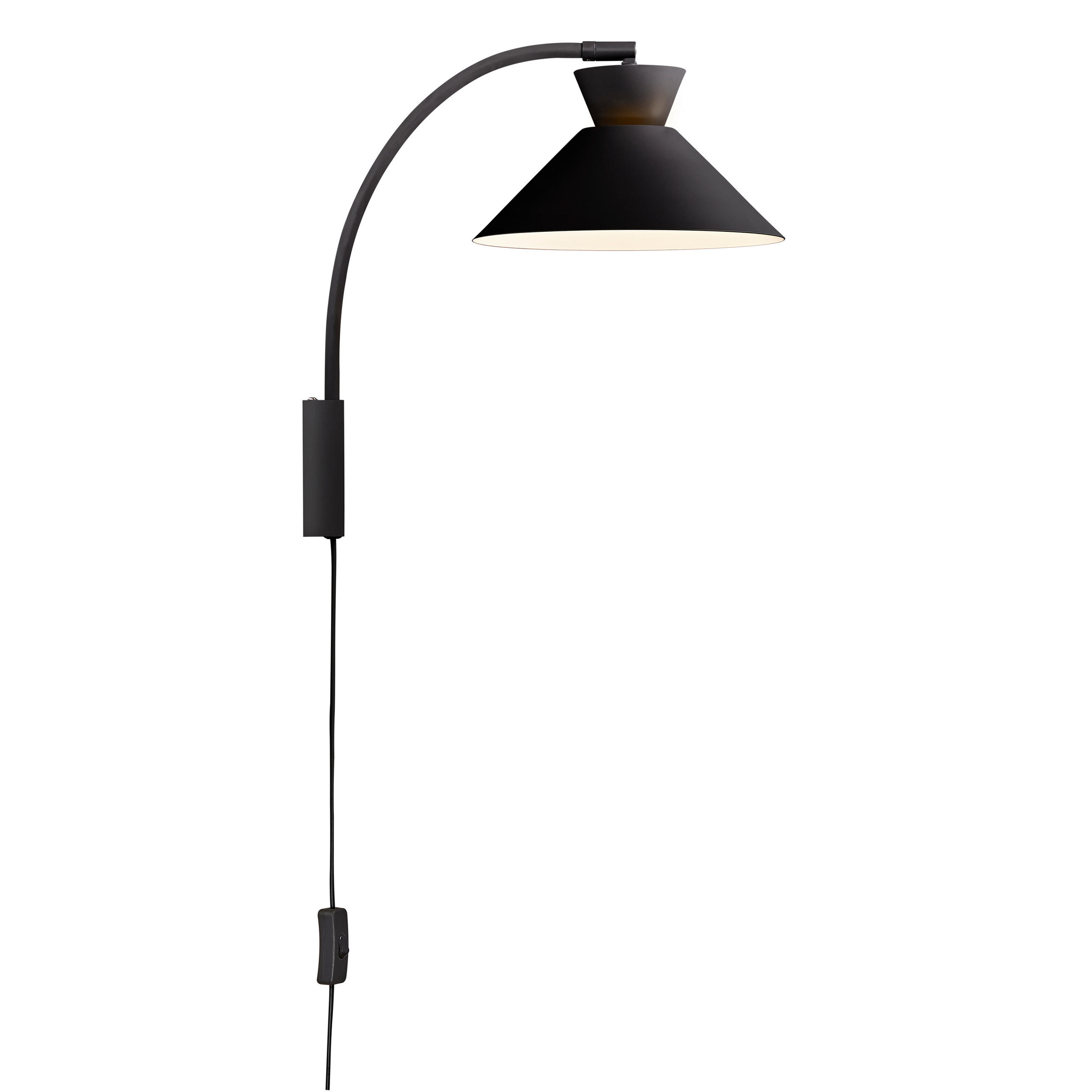 WANDLEUCHTE Dial 25/40,2 cm   - Schwarz, KONVENTIONELL, Metall (25/40,2cm) - Nordlux