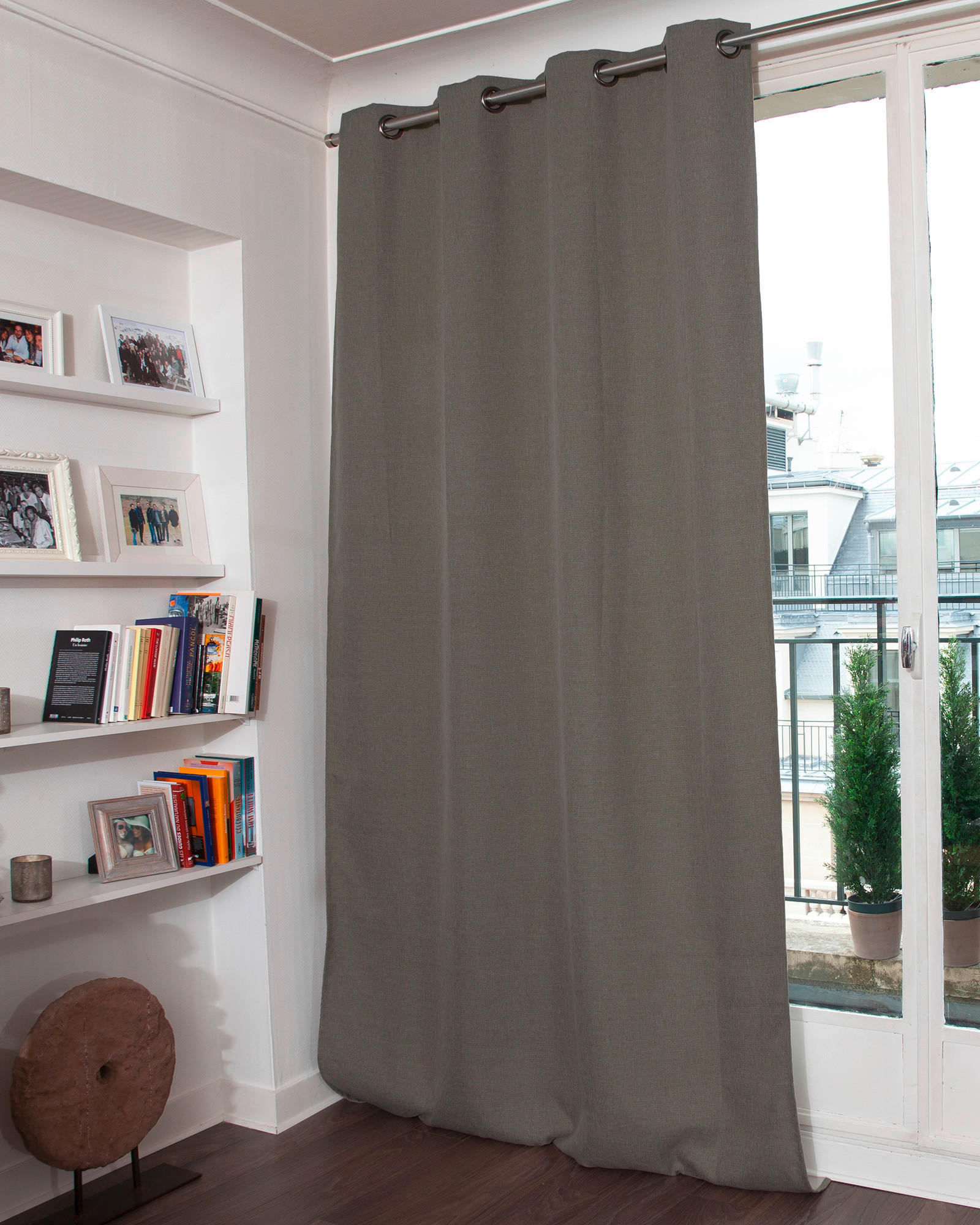 VERDUNKELUNGSVORHANG - Taupe, Basics, Textil (135/260cm)