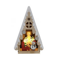 DEKOBAUM - Rot/Naturfarben, LIFESTYLE, Holzwerkstoff (14/22/5,2cm) - X-Mas