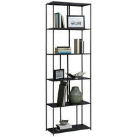 REGAL Schwarz  60/190/30 cm  - Schwarz, Design, Metall (60/190/30cm) - Carryhome