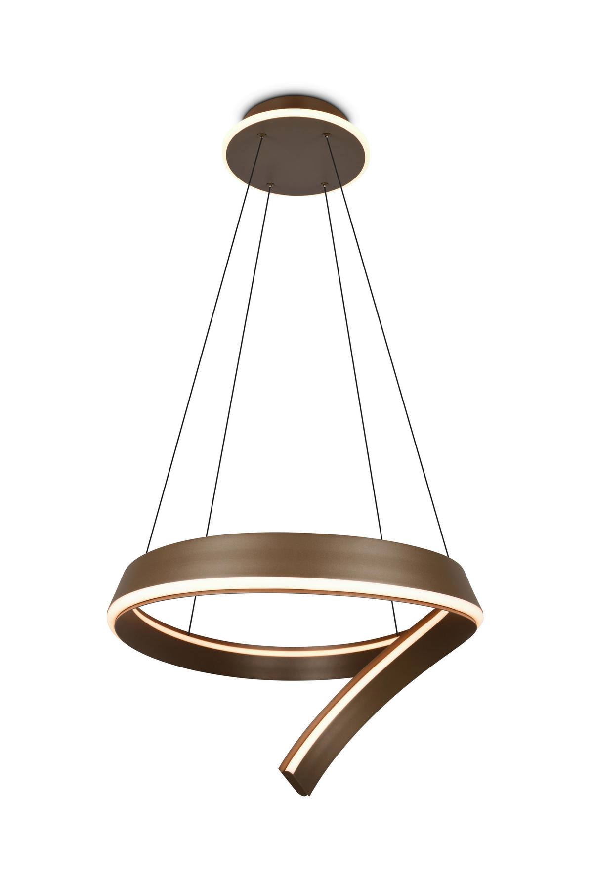 LED-HÄNGELEUCHTE CIRONDA 81/200/55 cm  - Platinfarben, Design, Metall (81/200/55cm) - Cinque