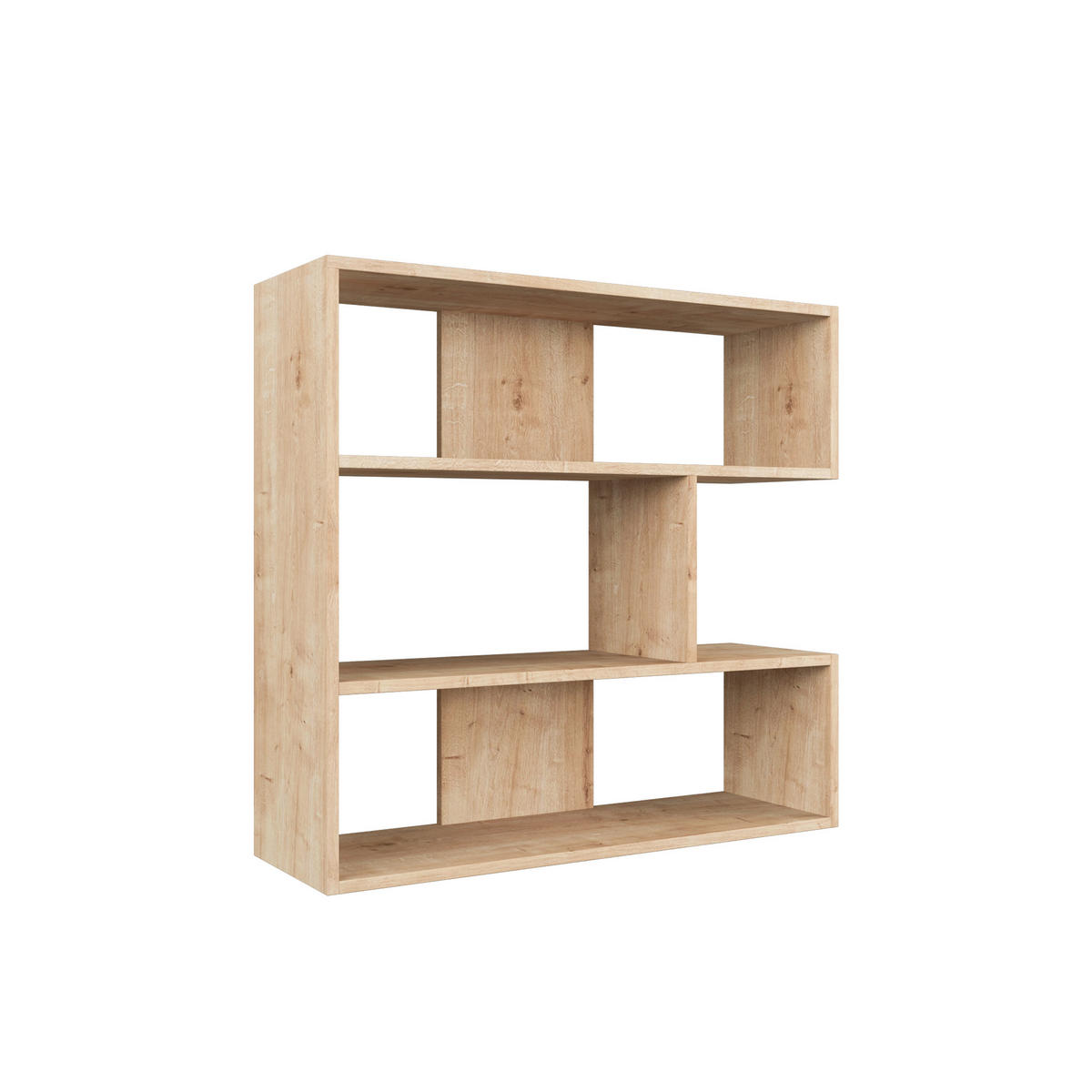 BÜCHERWAND Eichefarben  - Eichefarben, Design, Holzwerkstoff (94/89/30cm) - Livetastic