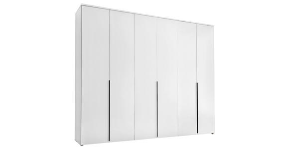 DREHTÜRENSCHRANK  in Weiß  - Schwarz/Weiß, MODERN, Holzwerkstoff/Kunststoff (270/225/52cm) - Carryhome