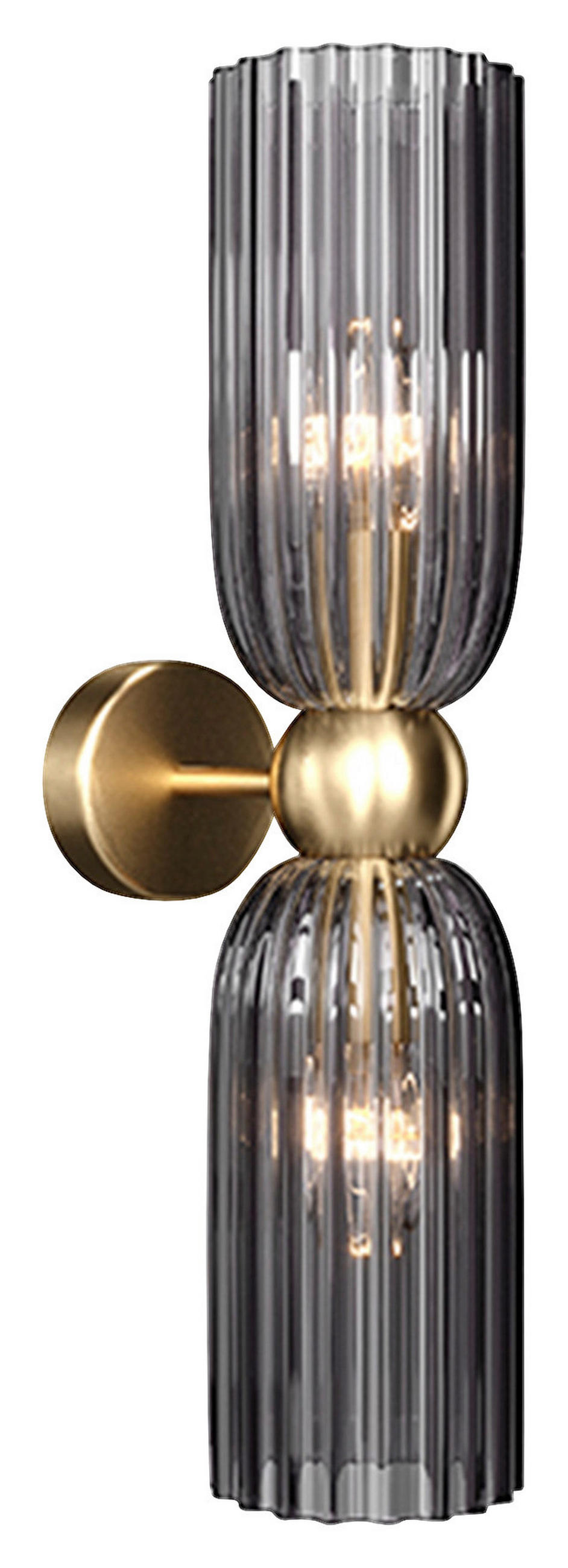 WANDLEUCHTE - Goldfarben, Trend, Glas/Metall (18/43,5/10cm) - MAYTONI
