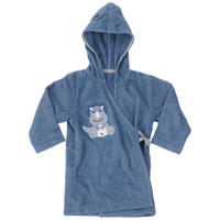 KINDERBADEMANTEL DIDI  - Dunkelblau, Trend, Textil - Patinio