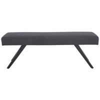 SITZBANK in Metall, Textil Dunkelgrau  - Dunkelgrau/Schwarz, KONVENTIONELL, Textil/Metall (140/49/47cm) - MID.YOU