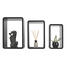 WANDREGALSET - Schwarz, Design, Holzwerkstoff (45/40/35/30/25/20/20cm) - Boxxx WANDREGALSET - Schwarz, Design, Holzwerkstoff (45/40/35/30/25/20/20cm) - Boxxx