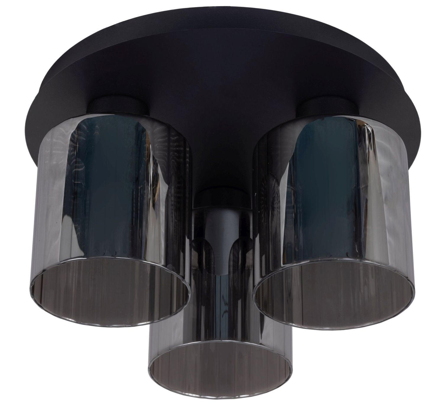 SVJETILJKA STROPNA  - crna, Trend, staklo/metal (32/18cm) - Novel